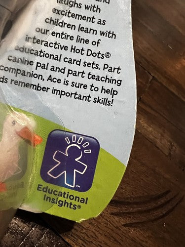 Hot Dots Jr. "ACE" The Talking, Teaching Dog Theme/subject Animal, Learning NEW