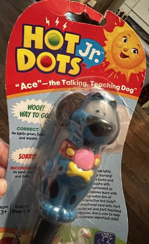 Hot Dots Jr. "ACE" The Talking, Teaching Dog Theme/subject Animal, Learning NEW