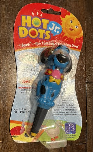 Hot Dots Jr. "ACE" The Talking, Teaching Dog Theme/subject Animal, Learning NEW