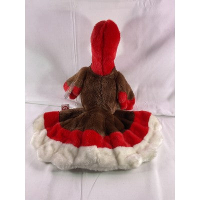 TY Beanie Baby Gobbles Turkey Beanie Buddy Rare 8" Brown 1999 Double Tush Tag
