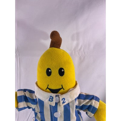 Tomy Vintage B2 Banana In Pajamas Plush D6 1995 12" Yellow/Blue