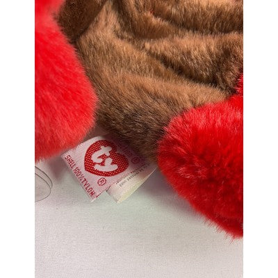 TY Beanie Baby Gobbles Turkey Beanie Buddy Rare 8" Brown 1999 Double Tush Tag