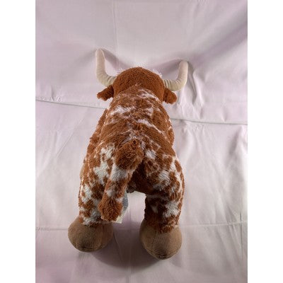 Build A Bear Texas Longhorn Cow Wildlife Stuffed Animal Sitting 14" Retired 2022