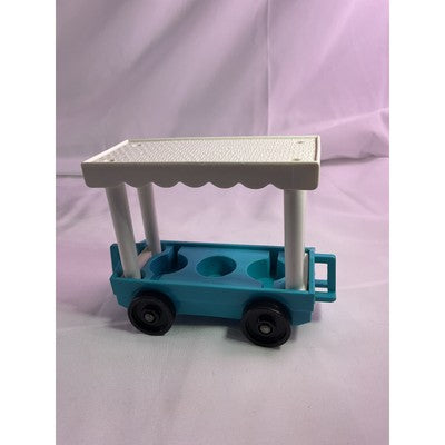 Fisher Price Little People Disney Railway Train Cars Dog Mustache Cowboy Vtg Lot