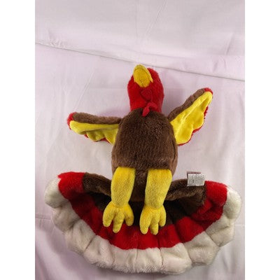 TY Beanie Baby Gobbles Turkey Beanie Buddy Rare 8" Brown 1999 Double Tush Tag