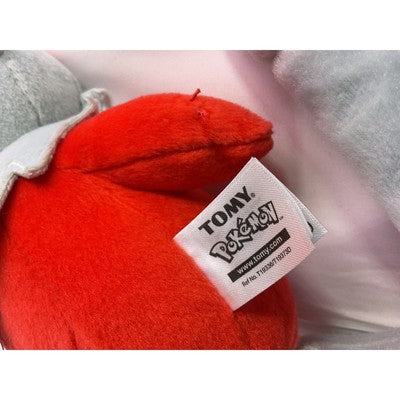 Tomy Pokémon Delibird Squishy Animal Plush Toy 12" 2017 Red/Gray