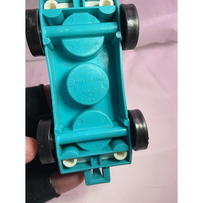 Fisher Price Little People Disney Railway Train Cars Dog Mustache Cowboy Vtg Lot