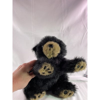 Bearington Collection Rocky The Black Bear Stuffed Animal Toy 12"