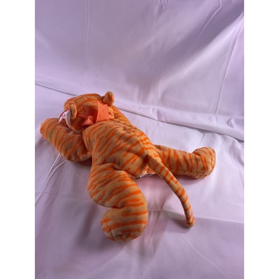 TY Beanie Purr The Cat Plush Baby Pillow Pals Collection 1996 15" Orange