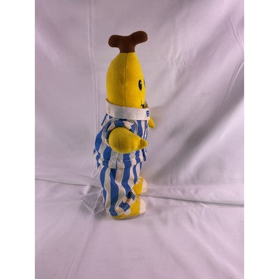 Tomy Vintage B2 Banana In Pajamas Plush D6 1995 12" Yellow/Blue
