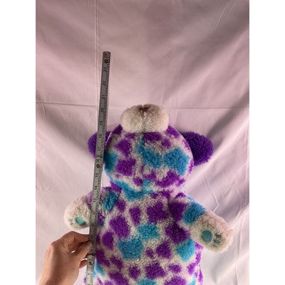 Russ Hug A Pet Puppy Dog Soft Animal Plush Toy 20" Spotted Purple Blue