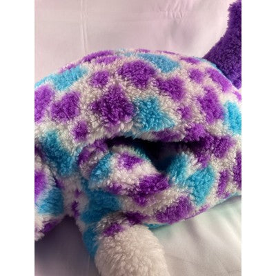 Russ Hug A Pet Puppy Dog Soft Animal Plush Toy 20" Spotted Purple Blue