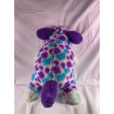Russ Hug A Pet Puppy Dog Soft Animal Plush Toy 20" Spotted Purple Blue
