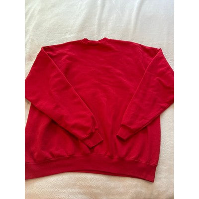 Disney Mickey Mouse Vintage 90s Casual Pullover Unisex Sweatshirt Red XXL