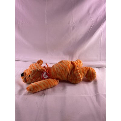 TY Beanie Purr The Cat Plush Baby Pillow Pals Collection 1996 15" Orange