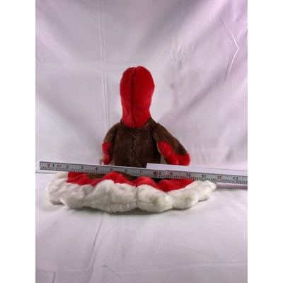 TY Beanie Baby Gobbles Turkey Beanie Buddy Rare 8" Brown 1999 Double Tush Tag