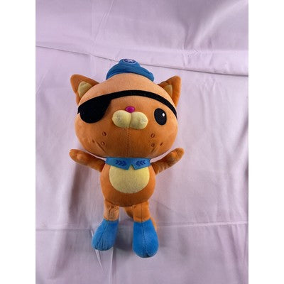Octanauts Kwazii Pirate Cat Huawang Stuffed Animal Plush Toy 10" Orange