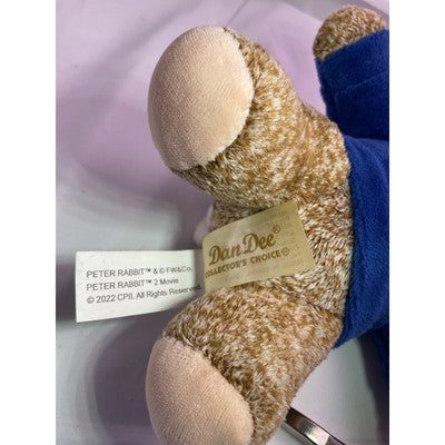 DanDee Peter Rabbit Stuffed Animal Plush Toy 2022 For Ages 3+ 8" Tall Brown