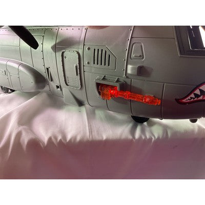 Toys R Us Shark Fighter Plane Aircraft Wingspan Toy Gray 31x34"