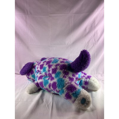 Russ Hug A Pet Puppy Dog Soft Animal Plush Toy 20" Spotted Purple Blue