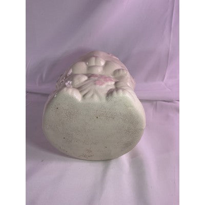 Vintage MCM Kitten Cat Ceramic Vase Planter Baby Floral Arrangement 7" White