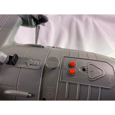 Toys R Us Shark Fighter Plane Aircraft Wingspan Toy Gray 31x34"