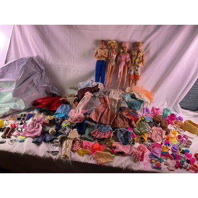 Vintage Barbie Ken Lot Dolls Clothes Accessories Twist Turn 60s 70s 80s 100+ pcs