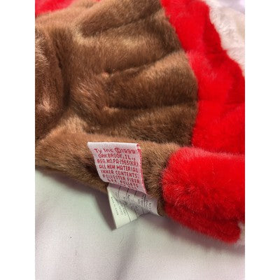 TY Beanie Baby Gobbles Turkey Beanie Buddy Rare 8" Brown 1999 Double Tush Tag