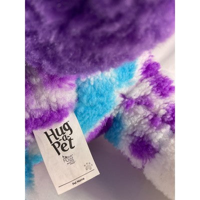 Russ Hug A Pet Puppy Dog Soft Animal Plush Toy 20" Spotted Purple Blue