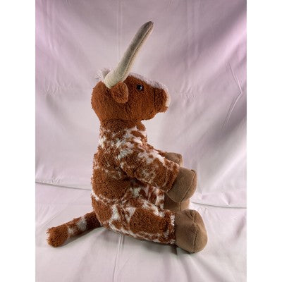 Build A Bear Texas Longhorn Cow Wildlife Stuffed Animal Sitting 14" Retired 2022