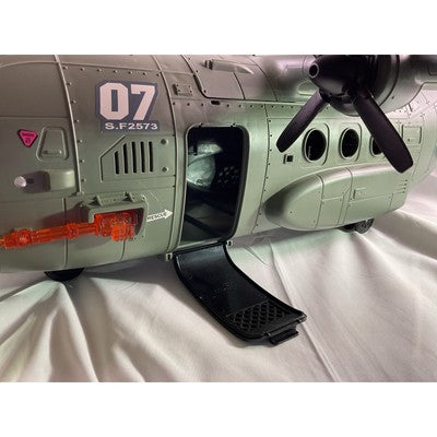 Toys R Us Shark Fighter Plane Aircraft Wingspan Toy Gray 31x34"