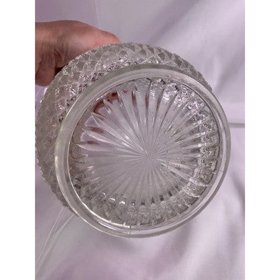 Vintage Crystal Anchor Hocking Miss America Depression Glass Pitcher Diamont Cut