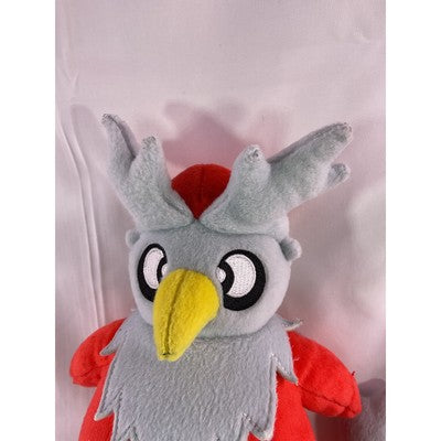Tomy Pokémon Delibird Squishy Animal Plush Toy 12" 2017 Red/Gray