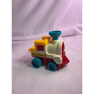 Fisher Price Little People Disney Railway Train Cars Dog Mustache Cowboy Vtg Lot