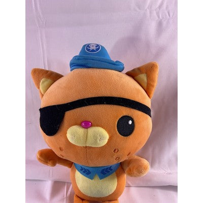 Octanauts Kwazii Pirate Cat Huawang Stuffed Animal Plush Toy 10" Orange
