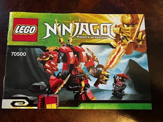 LEGO NINJAGO Instructions Kai's Fire Mech LEGO 70500 Instructions Manual Only