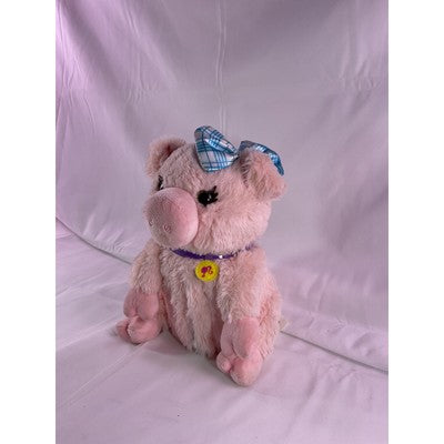 Mattel Barbie Pig Talks Oinks Sounds Works Stuffed Animal Plush 8" Pink