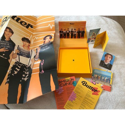 BTS Butter Cream CD Photocard Lyric Cards Folded Message Card Album Set 2021
