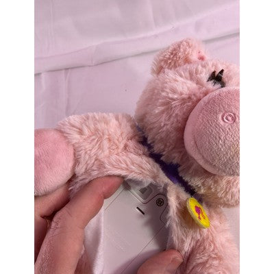 Mattel Barbie Pig Talks Oinks Sounds Works Stuffed Animal Plush 8" Pink