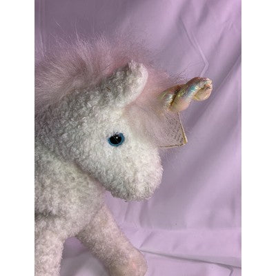 TY Sparkles The Unicorn Classic Plush Large 1996 10" Tall White