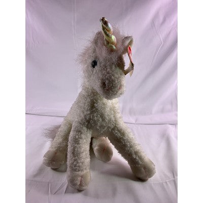 TY Sparkles The Unicorn Classic Plush Large 1996 10" Tall White