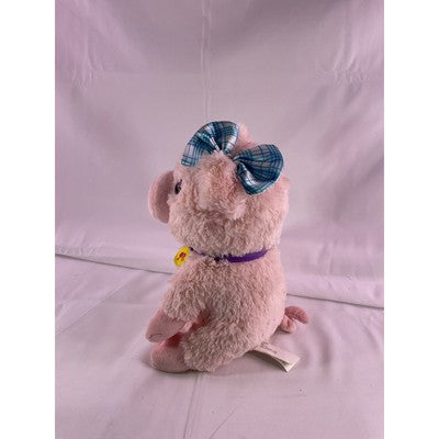 Mattel Barbie Pig Talks Oinks Sounds Works Stuffed Animal Plush 8" Pink