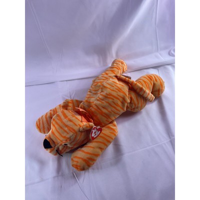 TY Beanie Purr The Cat Plush Baby Pillow Pals Collection 1996 15" Orange 