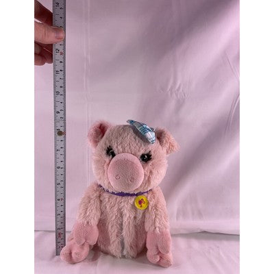 Mattel Barbie Pig Talks Oinks Sounds Works Stuffed Animal Plush 8" Pink