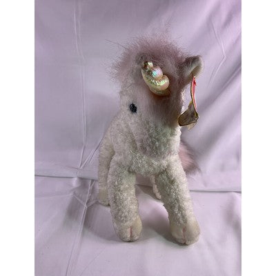 TY Sparkles The Unicorn Classic Plush Large 1996 10" Tall White
