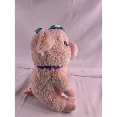 Mattel Barbie Pig Talks Oinks Sounds Works Stuffed Animal Plush 8" Pink