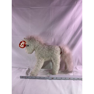 TY Sparkles The Unicorn Classic Plush Large 1996 10" Tall White