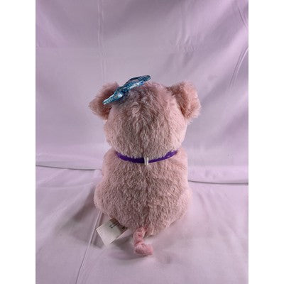 Mattel Barbie Pig Talks Oinks Sounds Works Stuffed Animal Plush 8" Pink