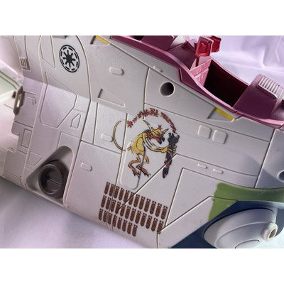 Hasbro Star Wars Clone Wars CW TRU Republic Gunship Crumb Bomber 2009 White