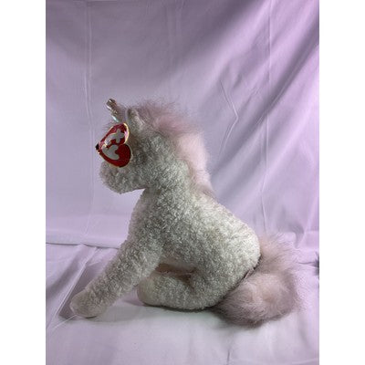 TY Sparkles The Unicorn Classic Plush Large 1996 10" Tall White